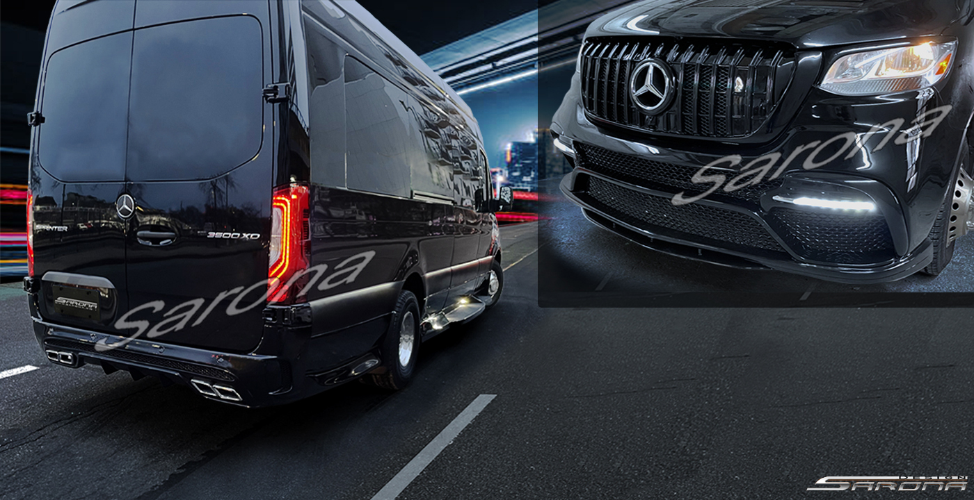 Custom Mercedes Sprinter  Extended Body Kit (2019 - 2025) - $5500.00 (Part #MB-169-KT)